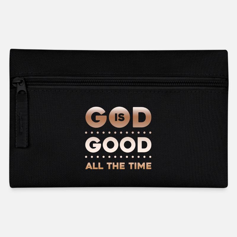 God is Good all the Time - Federtasche - Schwarz