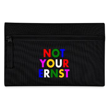 Not your ernst - Federtasche - Schwarz - Vorne