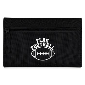 FLAG FOOTBALL – Für echte Flag Football-Fans - Federtasche - Schwarz - Vorne