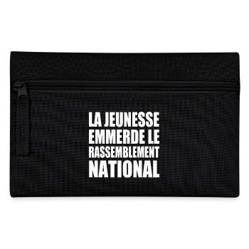 The youth fucks the National Rally - Pencil Case - black - Front