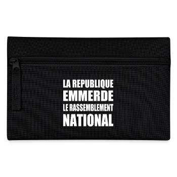 The Republic fucks the National Rally - Pencil Case - black - Front