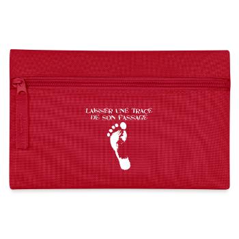 Une trace de son passage - Trousse - rouge - Devant