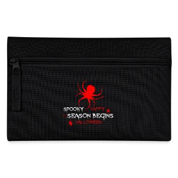 Halloween araignée temps effrayant - Trousse - noir - Devant