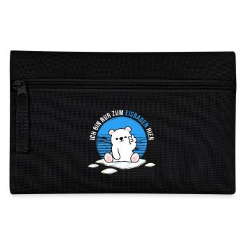 Baths Winter Baths Polar Bear Bathing - Pencil Case - black - Front