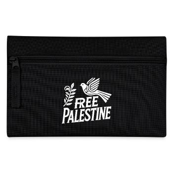 Free palestine - Federtasche - Schwarz - Vorne
