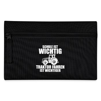 Tractor Trekker Tractor School Saying Gift - Pencil Case - black - Front