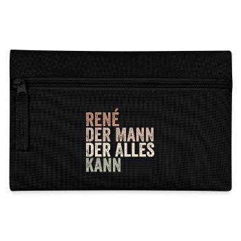 René L’homme qui sait tout Prénom René - Trousse - noir - Devant