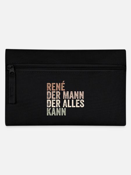 Rene Der Mann Der Alles Kann Vorname René - Federtasche - Schwarz
