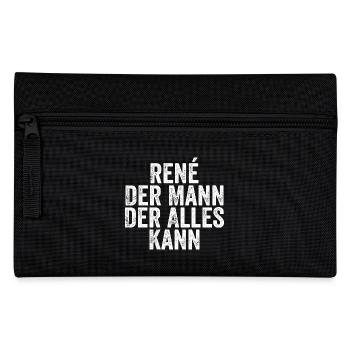 René L’homme qui sait tout Prénom René - Trousse - noir - Devant