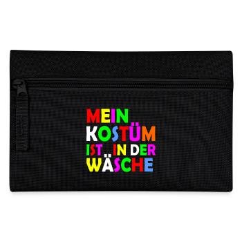 mein kostüm ist in der wäsche - Federtasche - Schwarz - Vorne
