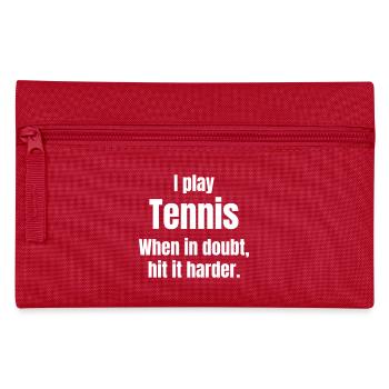 Tennis - Federtasche - Rot - Vorne