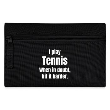 Tennis - Federtasche - Schwarz - Vorne