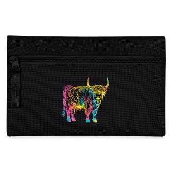 Cow Cattle Highland Cattle - Pencil Case - black - Front