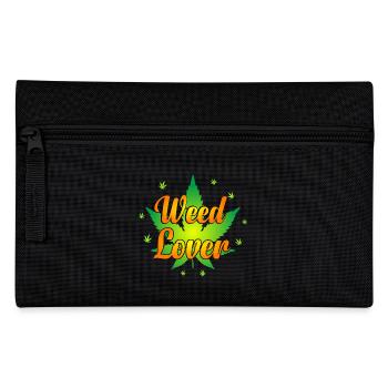 Weed Lover - Cannabis Lover - Marihuana Lover - Federtasche - Schwarz - Vorne