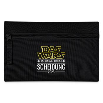 Scheidung 2026 - Das wars - Ich bin wieder frei - Federtasche - Schwarz - Vorne
