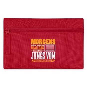 Heating Engineer Heating Construction Plumber Plumber - Pencil Case - red - Front
