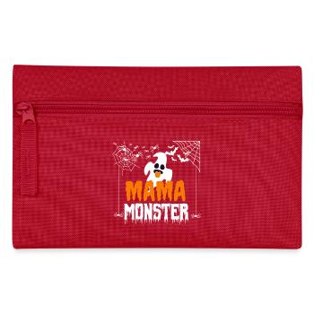 Mom Monster Halloween Print Ghost Ghost Outfit - Pencil Case - red - Front