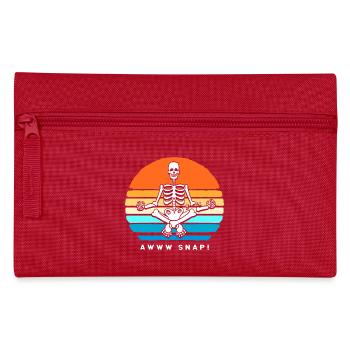 Arm Fracture Halloween Skeleton Bone Bone Fracture - Pencil Case - red - Front
