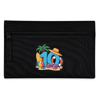 10. Geburtstagsurlaub 10 Jahre - Federtasche - Schwarz - Vorne