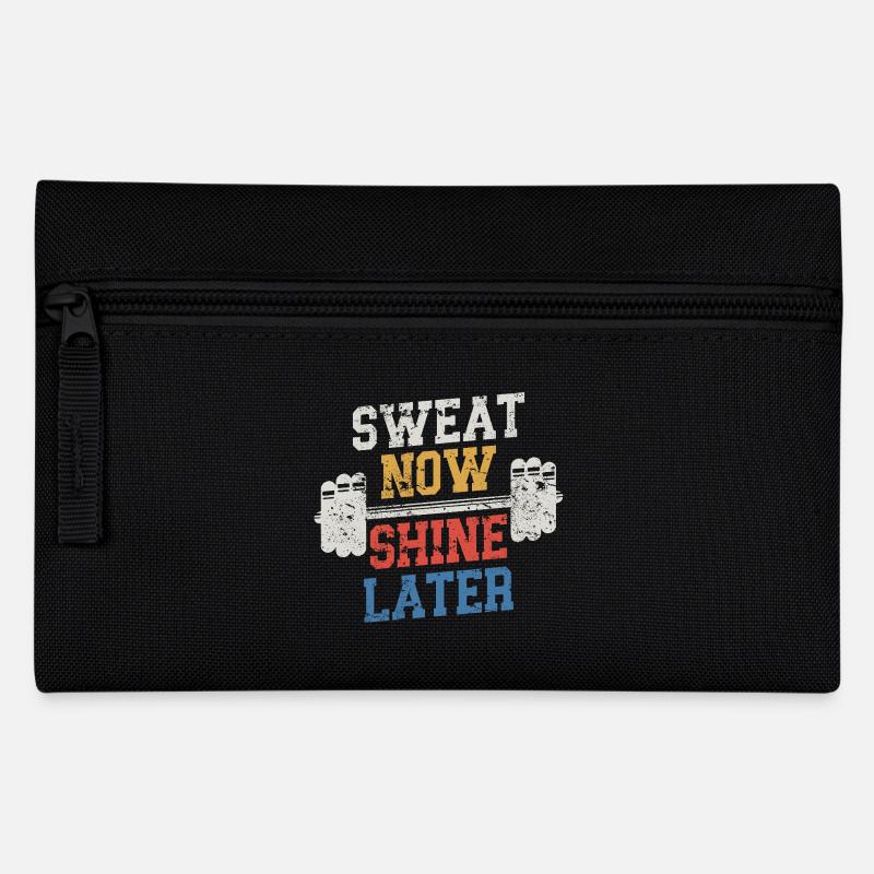 Sweat Now Shine Later - Pencil Case - black