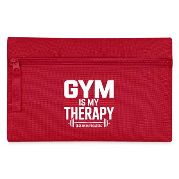 La salle de sport est ma thérapie – motivations Gym Saying - Trousse - rouge - Devant