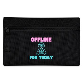 Offline For Today Neon Gamer - Federtasche - Schwarz - Vorne