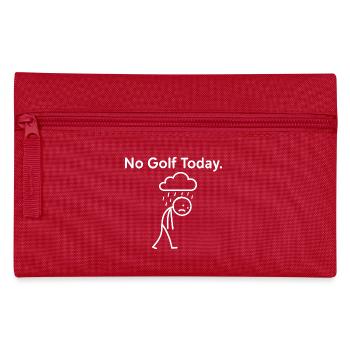 No Golf Today Golf Concept Cadeau Golfeur - Trousse - rouge - Devant
