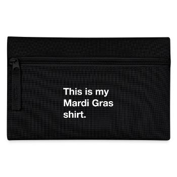 C’est ma chemise de Mardi Gras - Déguisement - Cadeau - Trousse - noir - Devant