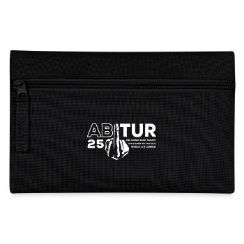 Abitur 2025 Stinkefinger - Abi - Geschenk - Federtasche - Schwarz - Vorne
