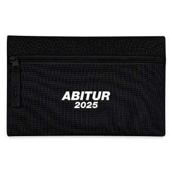 Abitur 2025 - Abi - Spruch - Federtasche - Schwarz - Vorne