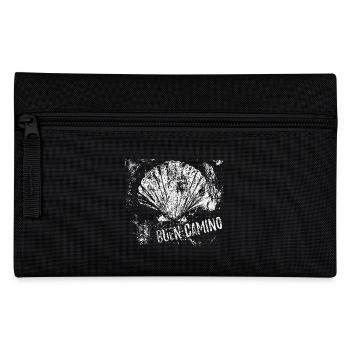 Buen Camino, Jakobsmuschel, Santiago de Compostela - Federtasche - Schwarz - Vorne