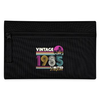 Vintage 1985 Vintage Birthday Retro Gift - Pencil Case - black - Front