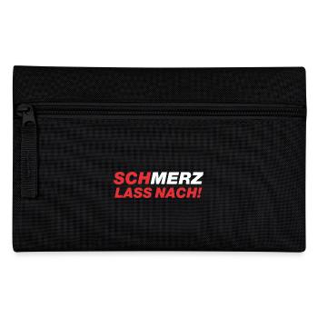 SchMerz lass nach - nein zu Merz - Federtasche - Schwarz - Vorne