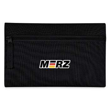 Merz - Kanzler - Kanzlerkandidat - Deutschland - Federtasche - Schwarz - Vorne