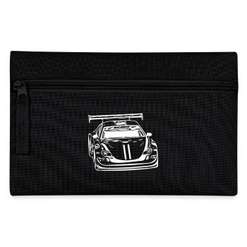 Car in the racing car Vector version - Pencil Case - black - Front