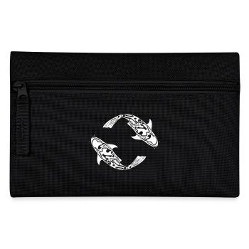 Deux poissons de carpe Koi Vector - Trousse - noir - Devant