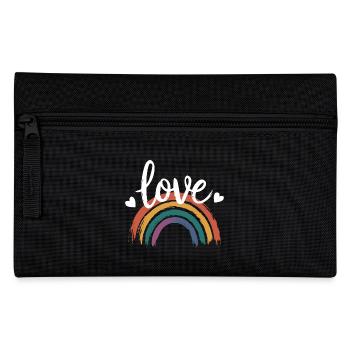 Amour et arc-en-ciel | Fierté LGBT - Trousse - noir - Devant