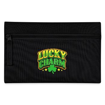 Lucky Charm - St. Patrick's Day - Irland - Federtasche - Schwarz - Vorne