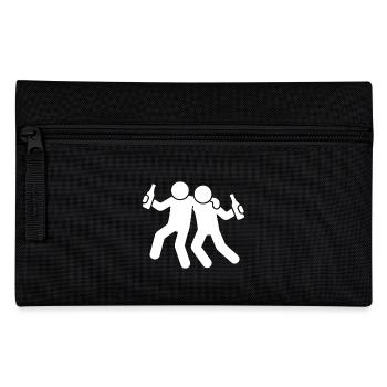 Kumpels Feier Design - Federtasche - Schwarz - Vorne