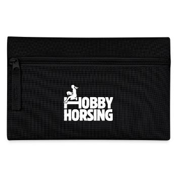 Hobby Horsing - Steckenpferd - Reiten - Geschenk - Federtasche - Schwarz - Vorne
