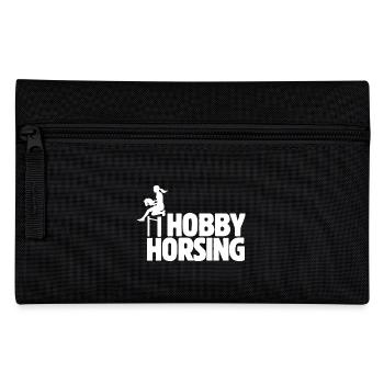 Hobby Horsing - Steckenpferd - Reiten - Geschenk - Federtasche - Schwarz - Vorne