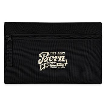 Born in March 2007 - Birthday - Gift - Pencil Case - black - Front