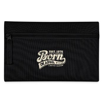Born in April 1975 - Geburtstag - Geschenk - Federtasche - Schwarz - Vorne