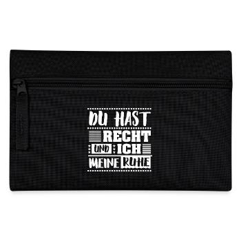 Du hast Recht - Federtasche - Schwarz - Vorne