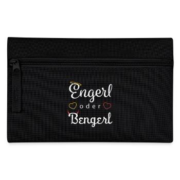Engerl oder Bengerl - Federtasche - Schwarz - Vorne