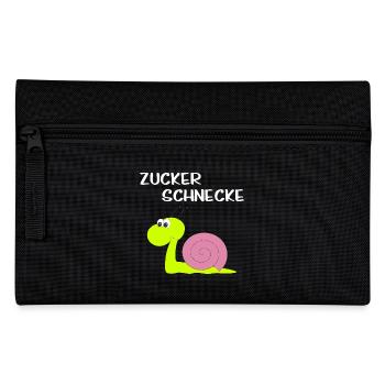 Zucker Schnecke - Federtasche - Schwarz - Vorne