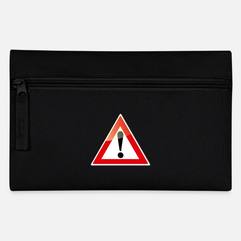achtung - Federtasche - Schwarz