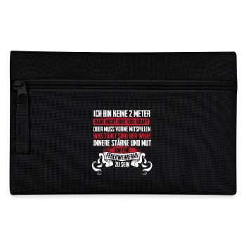Feuerwehr Feuerwehrfrau Mut Geschenk - Federtasche - Schwarz - Vorne