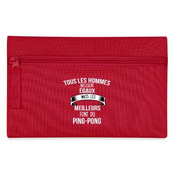 ping pong cadeau humour - Trousse - rouge - Devant