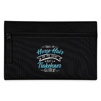 Trakehner Horse shirt-Glitter - Federtasche - Schwarz - Vorne